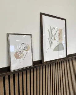 Akustikpanel i røget egetræsfiner 1200x520x18 mm
