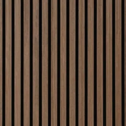 Akustikpanel i røget egetræsfiner 2600x520x18 mm