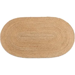 Arthur oval tæppe - Jute 70x120 cm