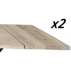 Aura - Tillægsplader til plankebord, 2 stk - Hvidolieret egetræ (Restparti)