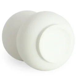Becca bobleform keramik vase hvid 21 cm