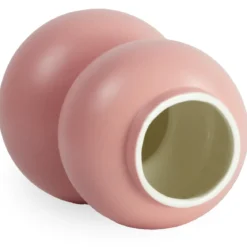 Becca bobleform keramik vase lyserød 21 cm