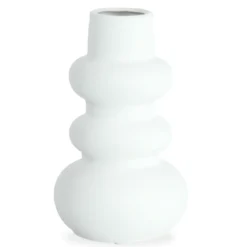 Billie keramik vase hvid 24 cm
