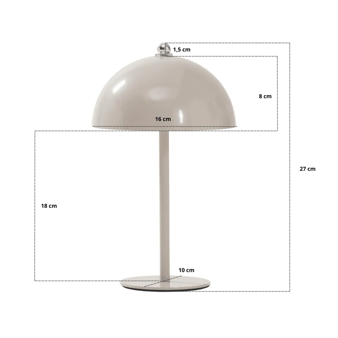 Bloom bordlampe Beige