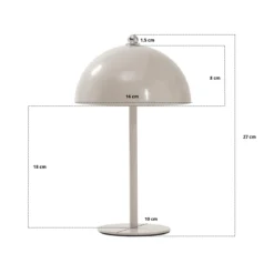 Bloom bordlampe Hvid