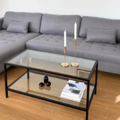 Brandy - Højrevendt og venstrevendt vendbar chaiselong sofa grå - L: 290 x D: 96 x H: 80 cm