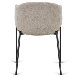 Carolina spisebordsstol i beige boucle