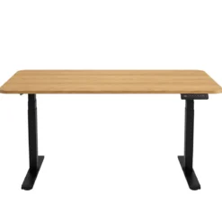 Damian hæve- og sænkebord skrivebord 160x80 cm i egefiner