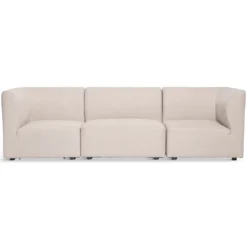 Emilia modulsofa i beige med 3 moduler L: 243 x D: 79 cm x H: 72 cm