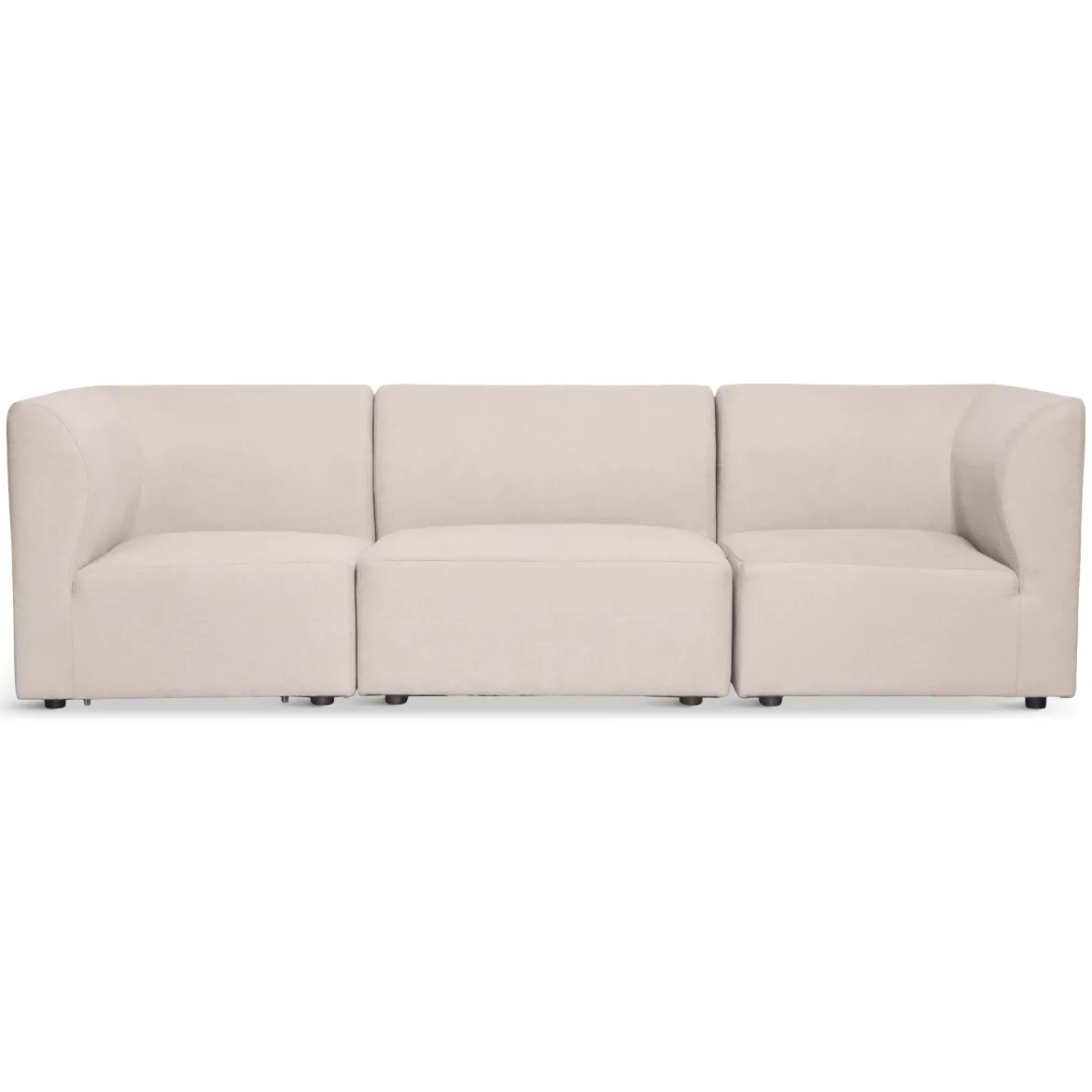 Emilia modulsofa i beige med 3 moduler L: 243 x D: 79 cm x H: 72 cm