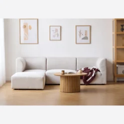 Emilia modulsofa i beige med 3 moduler L: 243 x D: 79 cm x H: 72 cm