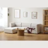 Emilia modulsofa i beige 3 moduler højre- og venstrevendt chaiselong L: 243 X D: 158 X H: 72 cm