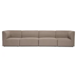 Emilia modulsofa i sand 4 moduler L: 328 X D: 79 X H: 72 cm