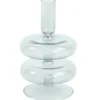 Fairy glas lysestage grå 15 cm
