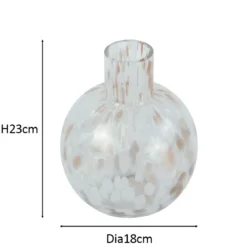 Fanny glasvase hvid 23 cm