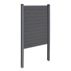 Finley komposithegn startmodul - H: 180 x L: 95 cm - Antracitgrå/sort