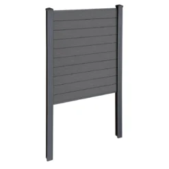 Finley komposithegn startmodul - H: 150 x L: 95 cm - Antracitgrå/sort