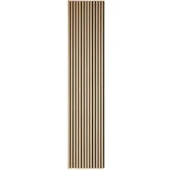 Fleksibel akustikpanel i egetræsfiner 2600x520x18 mm