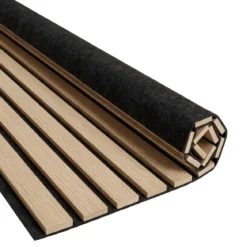 Fleksibel akustikpanel i egetræsfiner 2600x520x18 mm