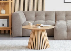 Fleksibel akustikpanel i egetræsfiner 1200x520x18 mm