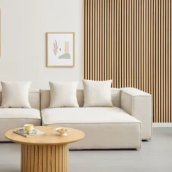 Fleksibel akustikpanel i egetræsfiner 2400x520x18 mm