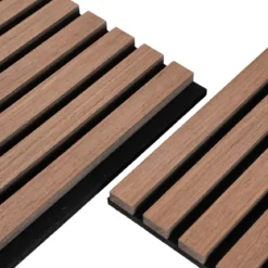 Fleksibel akustikpanel i røget egetræsfiner 1200x520x18 mm