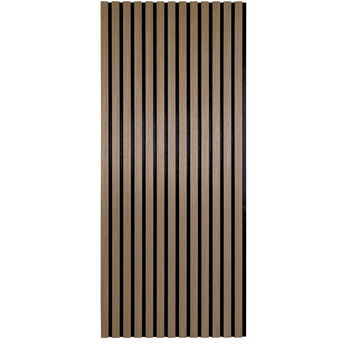 Fleksibel akustikpanel i røget egetræsfiner 1200x520x18 mm