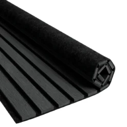 Fleksibel akustikpanel i sort egetræsfiner 2600x520x18 mm
