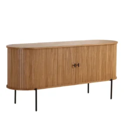 Florence jalousi skab med lameller i eg 160x45x75 cm