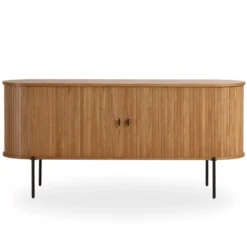 Florence jalousi skab med lameller i eg 160x45x75 cm