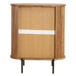 Florence jalousi skab med lameller i eg 70x40x85 cm