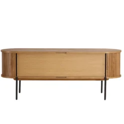Florence jalousi tv-bord med lameller i eg 138x40x55 cm