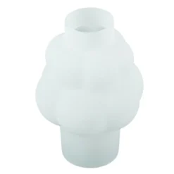 Foxy glas vase hvid 21 cm