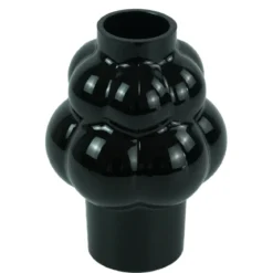 Foxy glas vase sort 21 cm