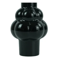 Foxy glas vase sort 21 cm