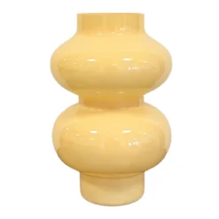 Gaia glasvase gul 21 cm