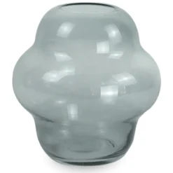 Gina glasvase røget 20 cm