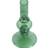 Gracie glas lysestage grøn 18 cm