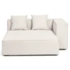Hailey højre chaiselong modul i beige L: 147 X D: 148 X H: 65 cm