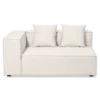 Hailey - Højrevendt chaiselong modulsofa i beige med 2 moduler L: 294 X D: 148 X H: 65 cm