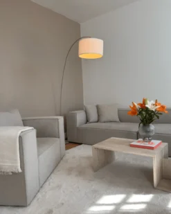 Hailey - Hjørnesofa modulsofa i beige med 4 moduler (Opstilling 1) L: 368 X D: 247 X H: 65 cm