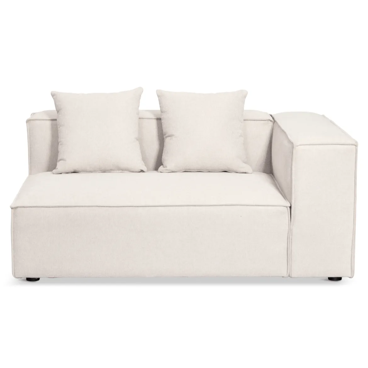 Hailey - Hjørnesofa modulsofa i beige med 4 moduler (Opstilling 2) L: 368 X D: 247 X H: 65 Cm