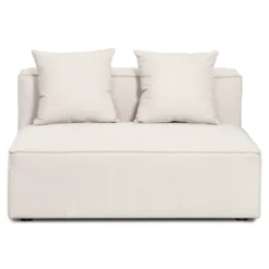 Hailey midtermodul i beige L: 121 X D: 100 X H: 65 cm