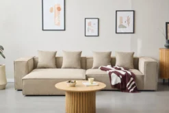 Hailey midtermodul i sand L: 121 X D: 100 X H: 65 cm