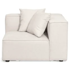 Hailey - U-sofa modulsofa i beige med 4 moduler - Venstrevendt chaiselong L: 368 X D: 247 X H: 65 cm