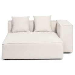 Hailey - U-sofa modulsofa i beige med 4 moduler - Højrevendt chaiselong L: 368 X D: 247 X H: 65 cm