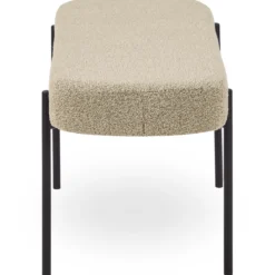 Helena bænk i beige boucle 100x36x43 cm