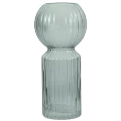 Hera glas vase grå 23 cm