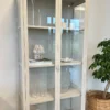 Herman glas skænk/vitrineskab - Beige metal 80x40x105 cm