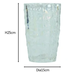 Indie glasvase multifarvet 25 cm